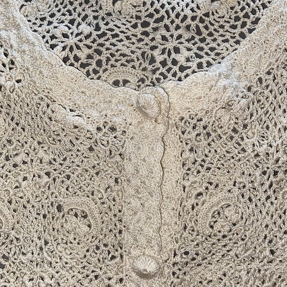 Vintage Crochet Cardigan (M) - Picture 6 of 7